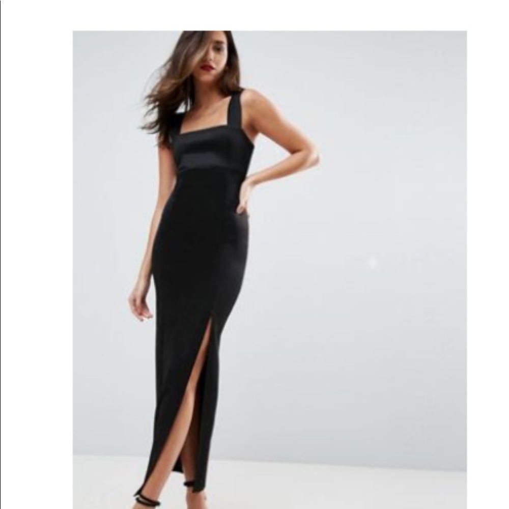 ASOS black scuba dress